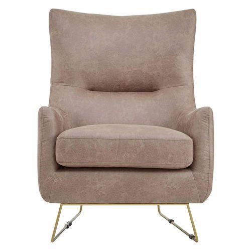 Henry Armchair - Brown Faux Leather