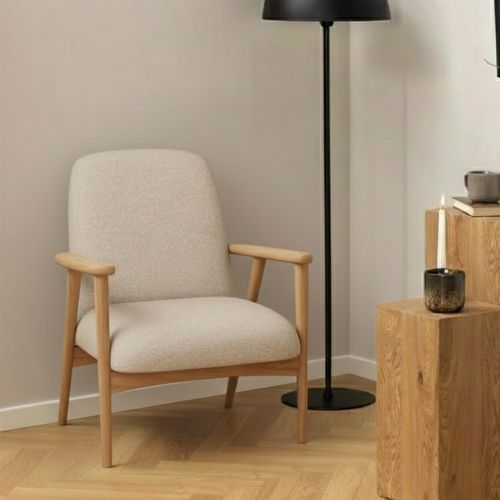 Auckland Lounge Chair - Beige Fabric