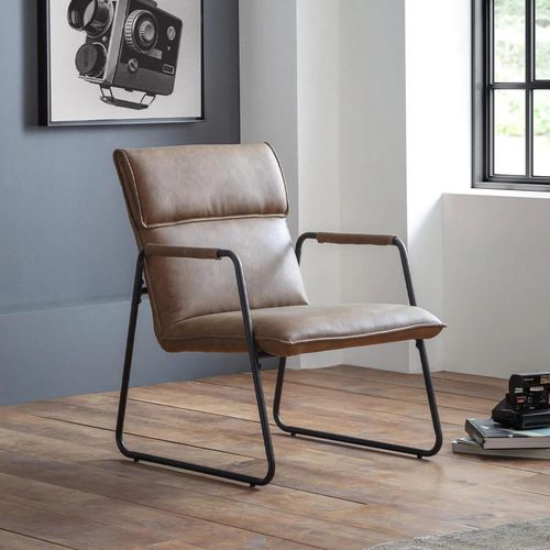 Gramercy Accent Chair - Brown Leather