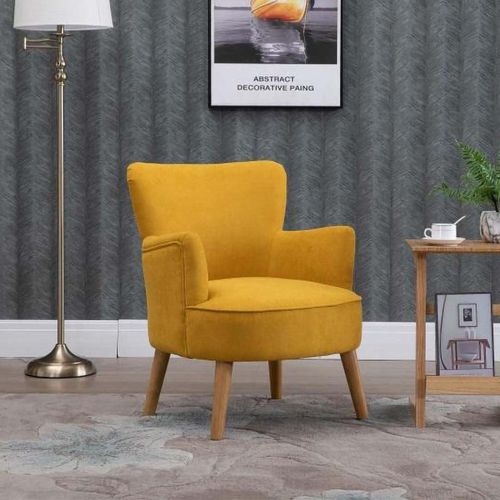 Keira Armchair - Ochre Fabric