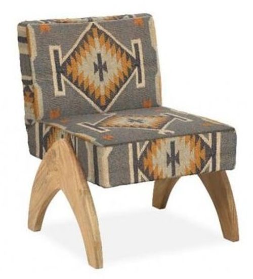 Dewas Kilim Grey Chair