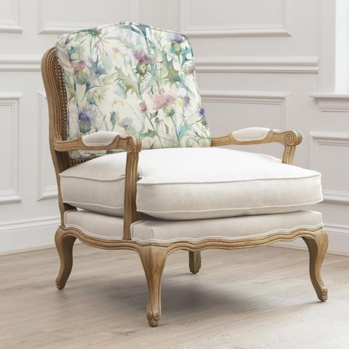Cirsium Florence Armchair - Oak and Damson - Printed