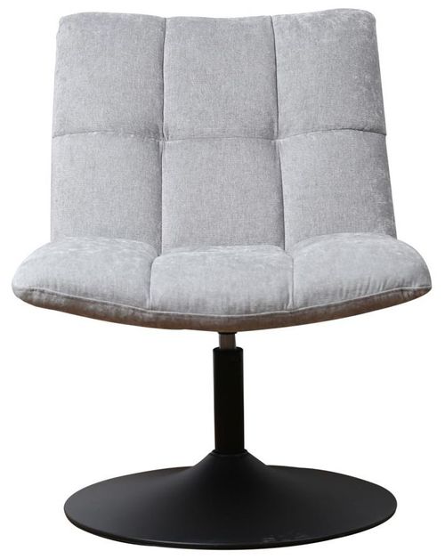 Yerevan Grey Chenille Fabric Swivel Chair