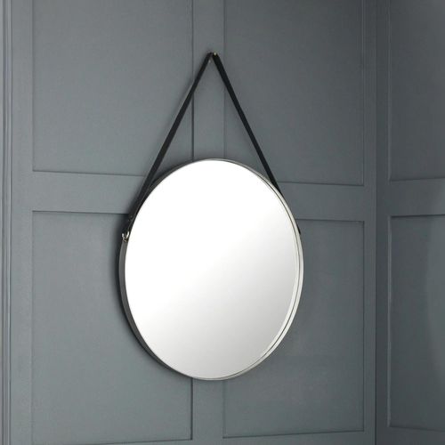 Opera Hanging Mirror - Round - Silver