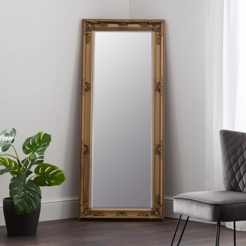 Palais Tall Leaner Mirror - Rectangular - Gold