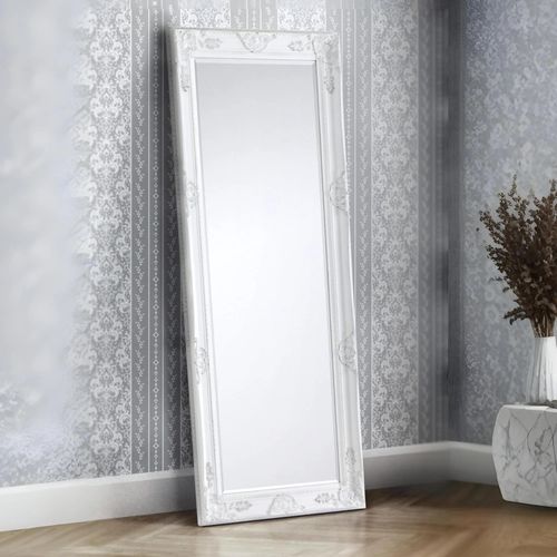 Palais Tall Leaner Mirror - Rectangular - White