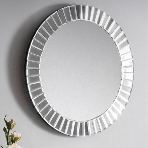 Sonata Wall Mirror - Round - Silver