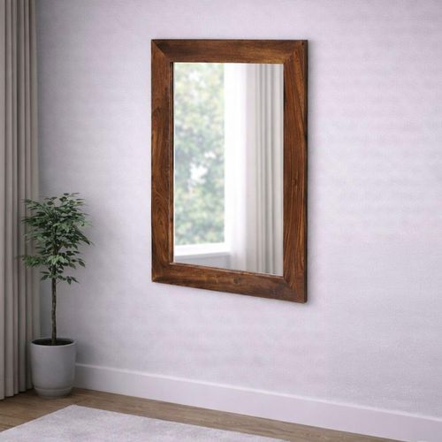 Cube Sheesham Wall Mirror - 60cm x 90cm