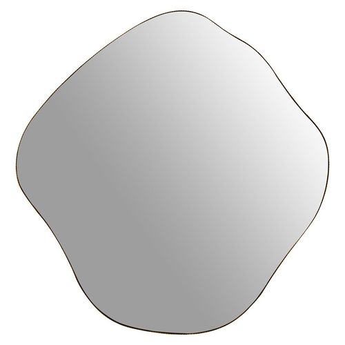 Organic Wall Mirror - Champagne Metal - Abstract - 97cm x 100.5cm