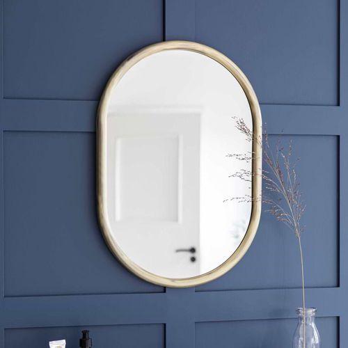 Novello Wall Mirror Antique Brass