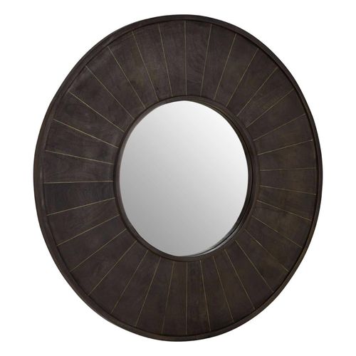 Sagor Wall Mirror - Round - Mango Wood