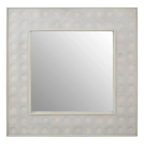 Satara Wall Mirror - Square - White Mango Wood