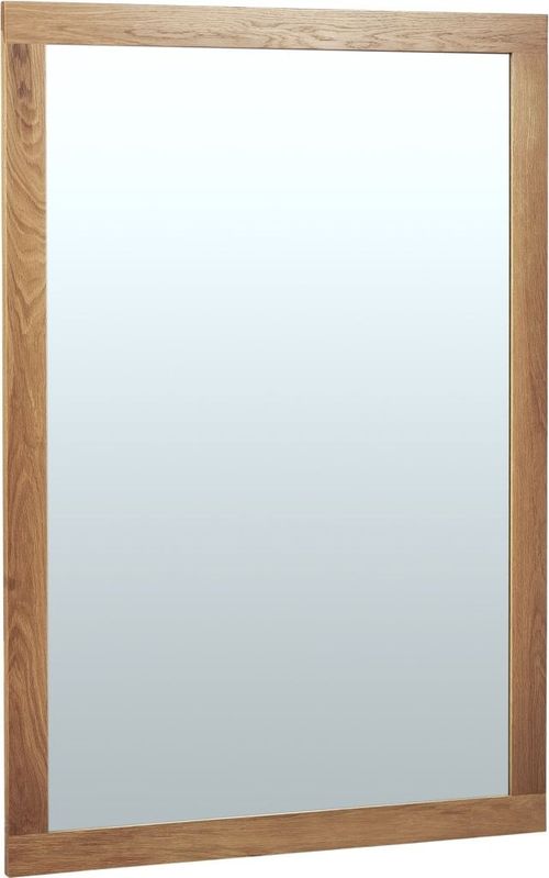 Shaker Oak Rectangular Wall Mirror - 130cm x 90cm