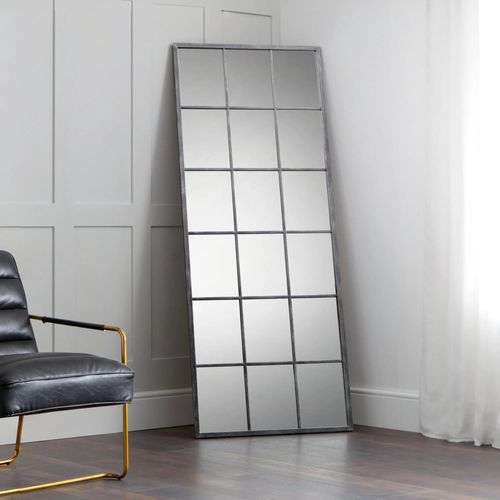 Somma Window Mirror - Rectangular - Pewter