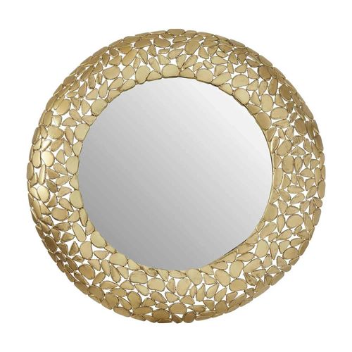 Templar Wall Mirror - Round - Brass Pebble