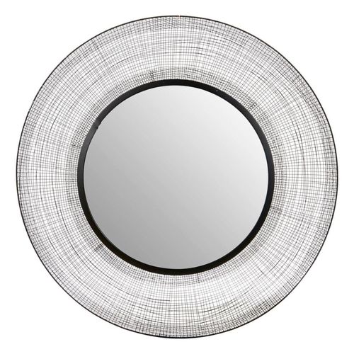 Trento Wall Mirror - Black Circular