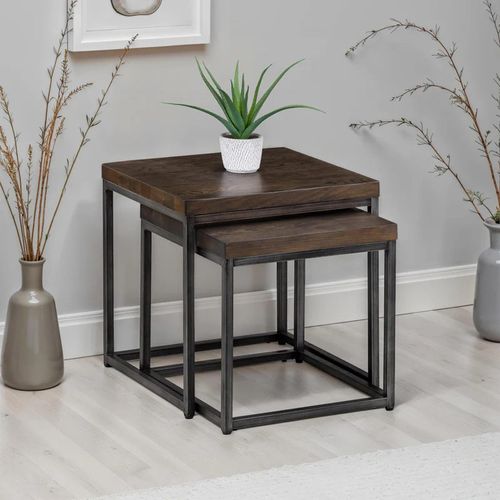 Brooklyn Nest of Tables - Set of 2 - Dark Oak