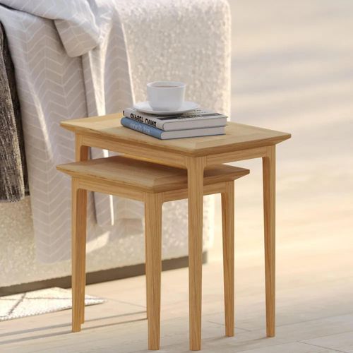 Selene Oak Nest of 2 Tables