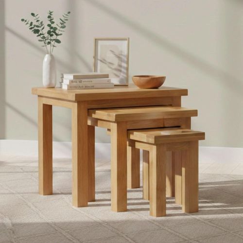 Appleby Nest of Tables - Set of 3 - Oak