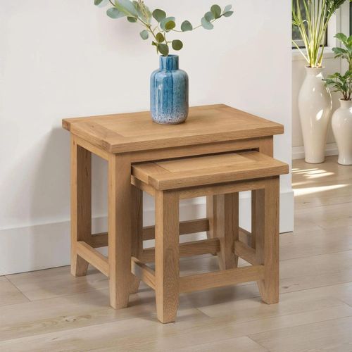 Astoria Oak Nest of Tables - Set of 2