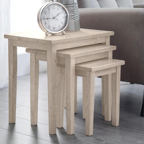 Cleo Nest of Tables - Set of 3 - White Washed