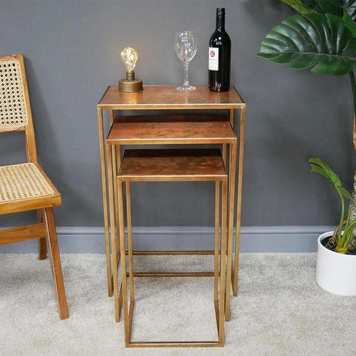 Nest of Tables - Copper - Set of 3