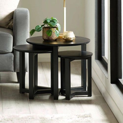 Nidri Nest of Tables - Set of 3 - Black