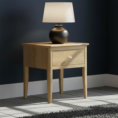 Bath Lamp Table - 1 Drawer - Oak