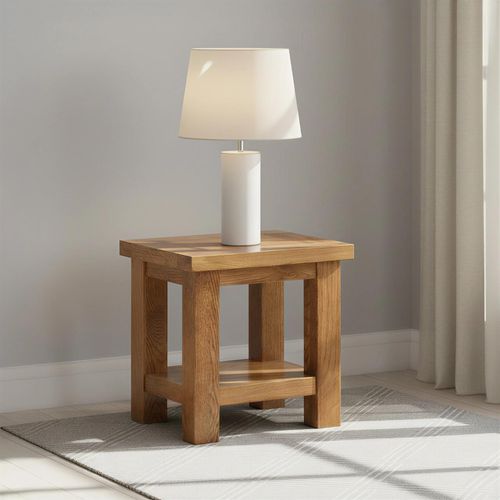 Original Lamp Table - Rustic Oak
