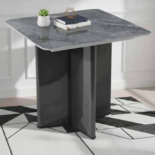 Campania End Table - Grey Sintered Stone