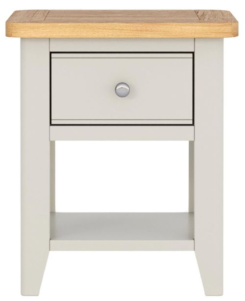 Arden Grey Painted 1 Drawer Lamp Table