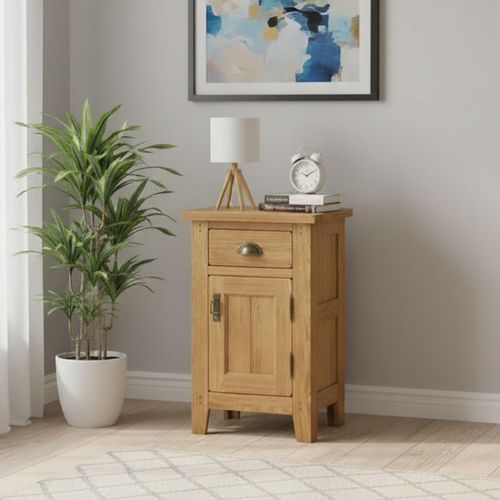 Burford Telephone Table - 1 Door - 1 Drawer - Oak