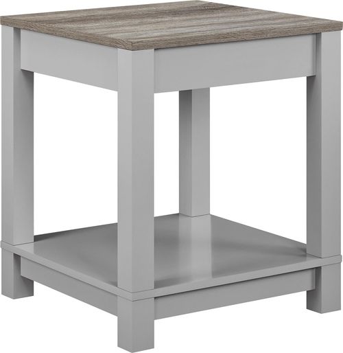 Castro End Table in Weathered Oak and Grey - 5046096COMUK