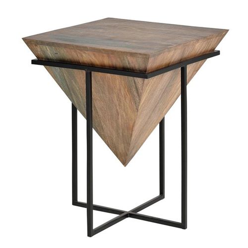 Chomwino End Table - Solid Mango Wood - Square