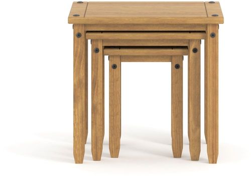 Corona Pine Mexican Nest of 3 Tables