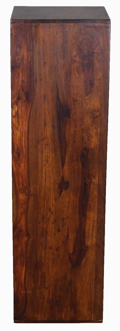 Cube Solid Sheesham Wood Medium Pedestal Table
