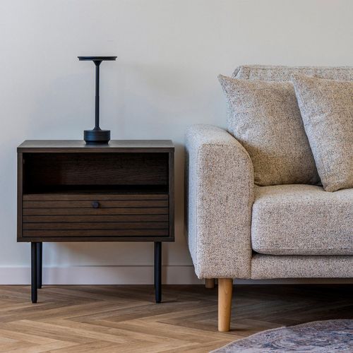 Kyoto Side Table - 1 Drawer - Smoked Oak