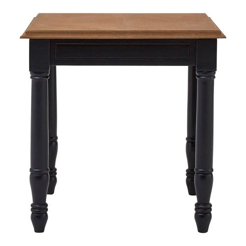 Loire Side Table - Square - Black and Oak