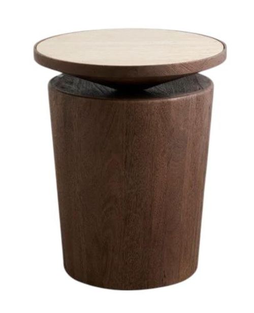Kwando Mango Wood Round Side Table