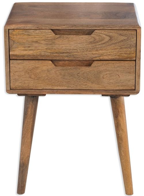 Summit Century Solid Wood 2 Drawer Side Table