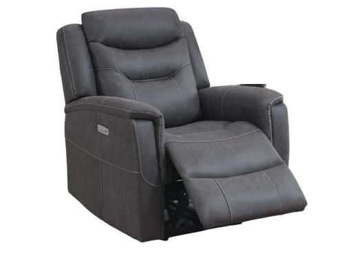 Harrogate Grey Fabric Recliner Armchair
