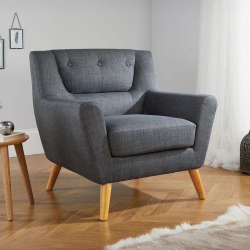 Lambeth Grey Fabric Armchair