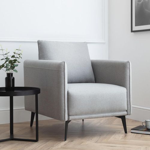 Rohe Grey Fabric Armchair