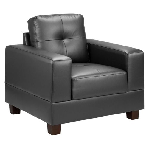 Jerry Armchair - Black - Faux Leather