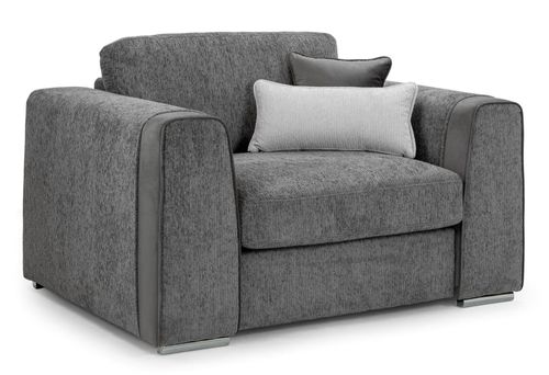 Naples Armchair - Grey Fabric