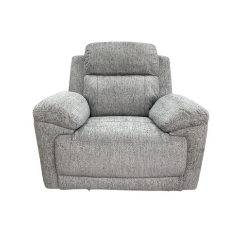 Owen Electric Recliner Armchair - Grey Fabric