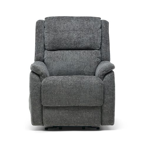 Palermo Lift and Rise Power Recliner Armchair - Graphite Fabric