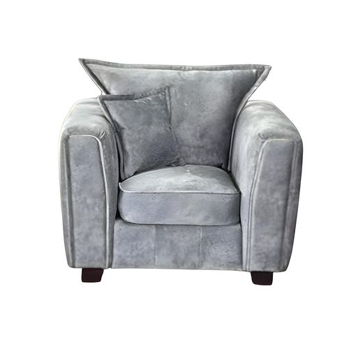 Serena Armchair - Silver Grey Fabric