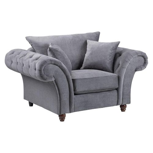 Windsor Armchair - Fullback - Grey