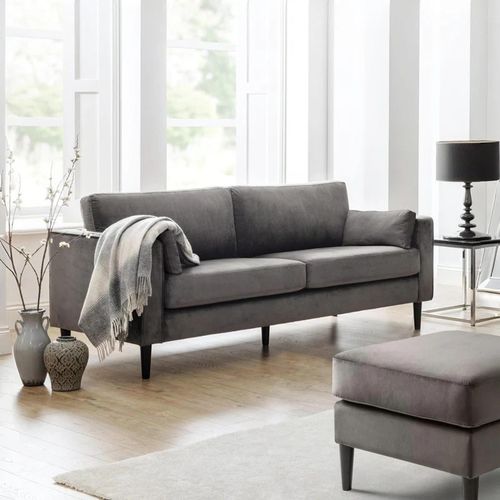 Hayward Sofa - Grey Fabric - 3 Seater